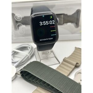 Apple Watch Series 4 44mm GPS Cellular A1976 Black Fair Condition Read